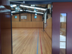 Ashwood School GYM - Epson G-series projector - Epson EB-G6270 in cage (med)