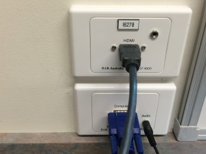 Aitken College - HDMI and VGA inputs - Meeting Room